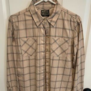 Women’s United by Blue soft plaid long sleeve button down shirt
